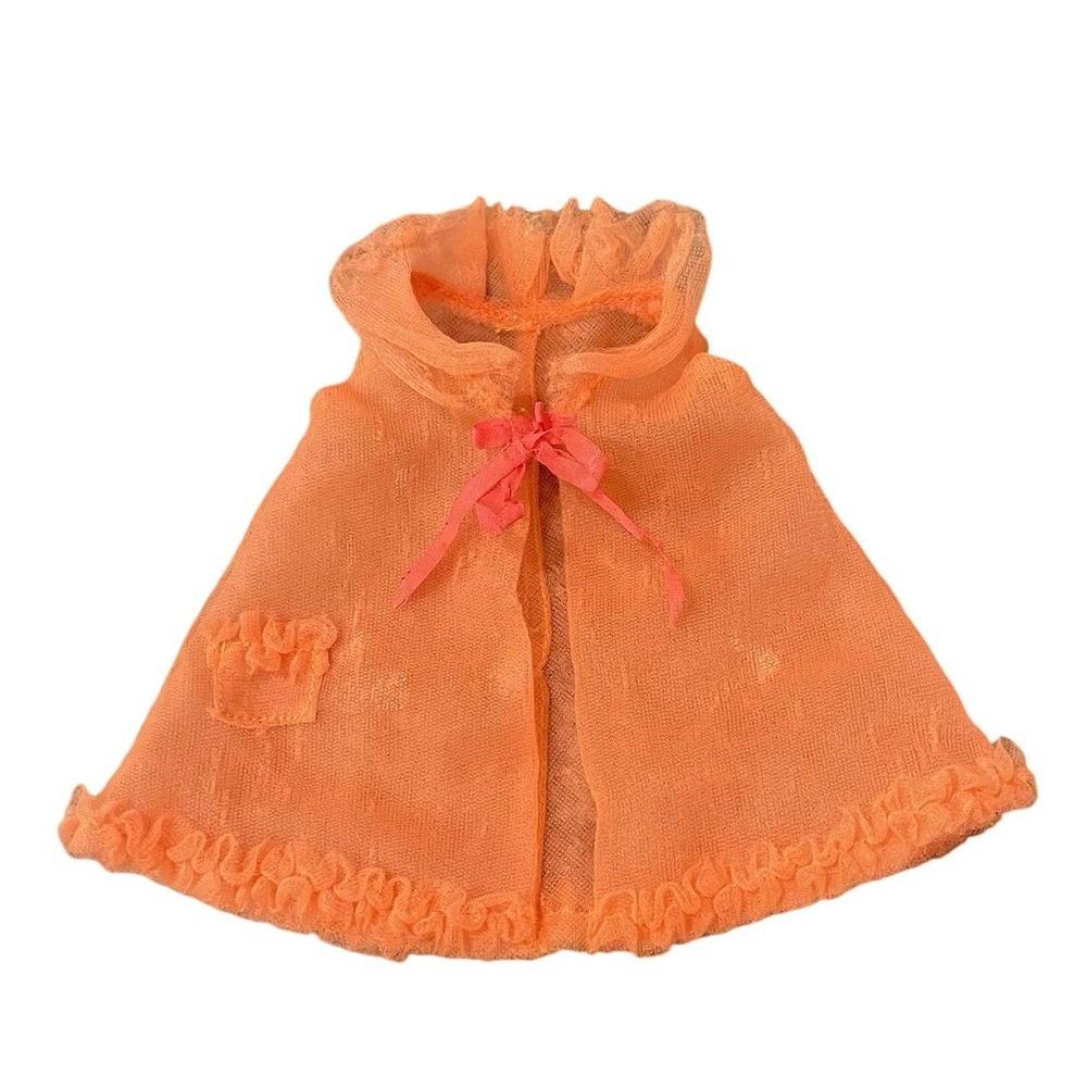 1969 Vintage Francie Barbie Orange Robe Babydoll Snooze News #1226